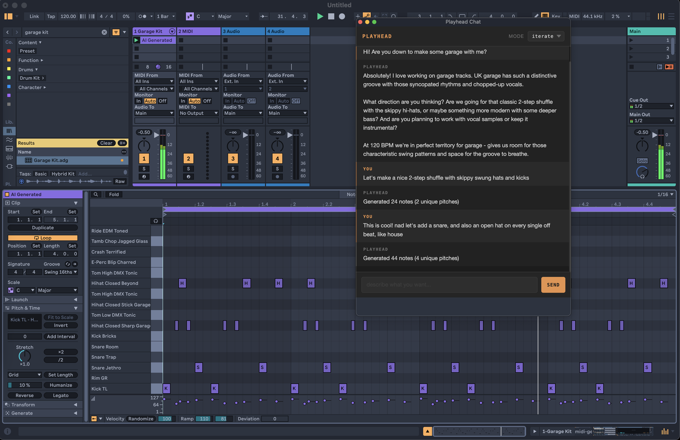 Playhead running inside Ableton Live